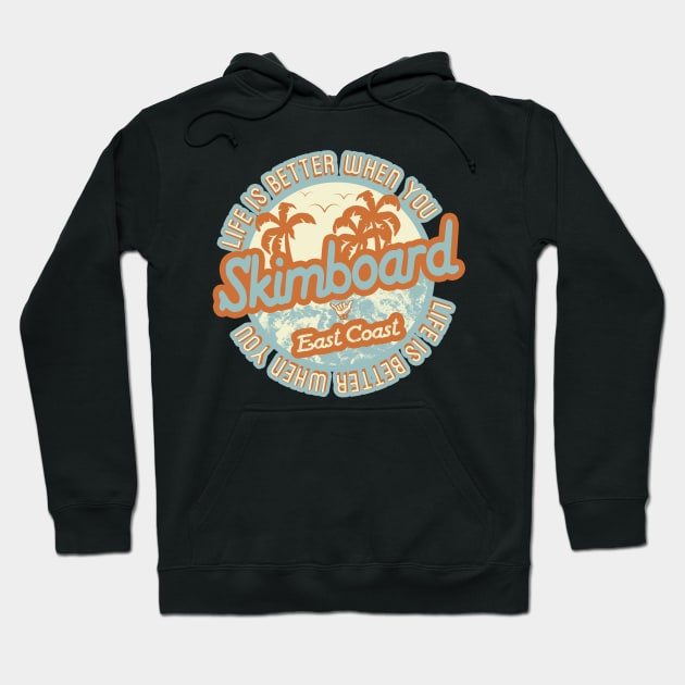 Skimboard East Coast Hoodie by LiquidLine